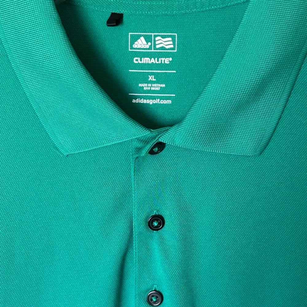 Adidas Climalite Emerald Green Golf‎ Polo Shirt. Size XL